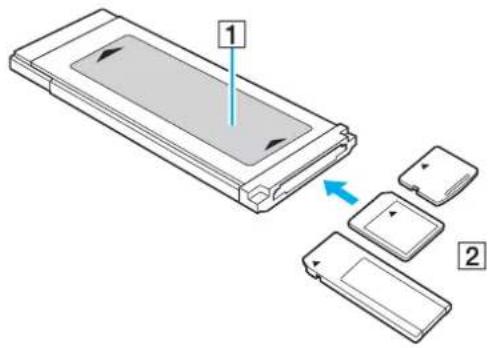 SONY Vaio VGN-FE31M - Inserting a Memory Card - 1