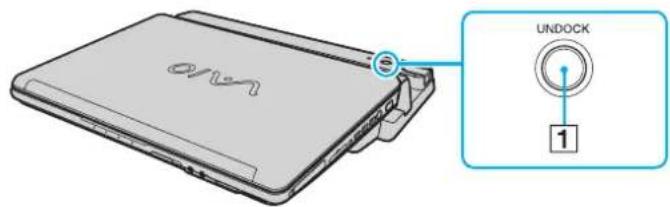 SONY Vaio VGN-FE31M - Disconnecting Your Computer from the Multi Function Bay Docking Station - 2