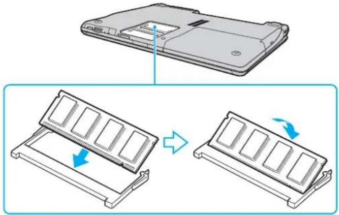 SONY Vaio VGN-AR51J - Removing and Installing a Memory Module - 3