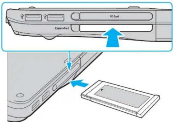SONY Vaio VGN-AR51J - To insert an ExpressCard module - 1