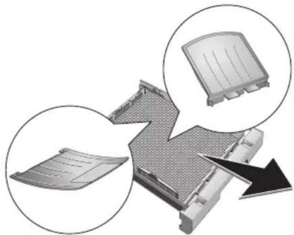 PHILIPS Laserfax LPF 5120 - Verpackungsmaterial aus der Papierkassette entfernen - 3