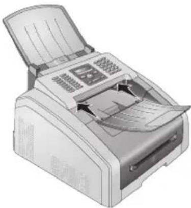 PHILIPS Laserfax LPF 5120 - Dokumentenausgabehalter anbringen - 1