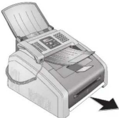 PHILIPS Laserfax LPF 5120 - Papierstau in Papierkassette/Papiereinzug beheben - 2