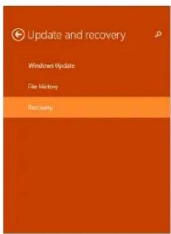 Update and recovery Windows Update File History Recovery