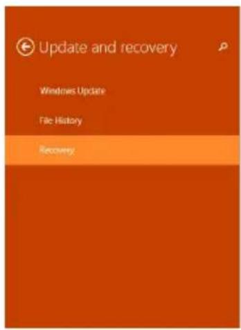 Update and recovery Windows Update File History Recovery