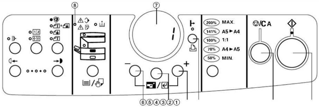 Océ OP14 - 1-4 Name of parts (operation panel) - 2