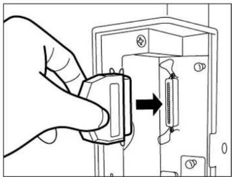 Océ OP14 - 2-1 Connecting the printer cable - 2