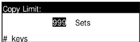 Océ OP1020 - Number of Copies Limit - 2