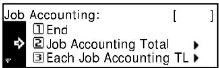 Océ OP1020 - Access the Job Accounting Screen - 3
