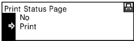 Océ OP1020 - Printing a Service Status Page - 3