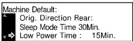 Océ OP1020 - Auto Low Power Time - 1