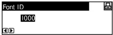 Océ OP1020 - Font Selection - 2
