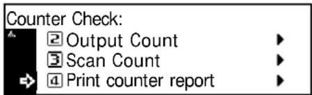 Océ OP1020 - Printing the Counter Report - 2