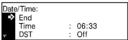 Océ OP1020 - Date and Time - 8