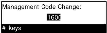 Océ OP1020 - Administrator Management Code Change - 2