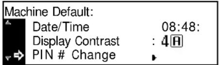 Océ OP1020 - Administrator Management Code Change - 1