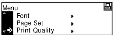 Océ OP1020 - Access the Print Quality Screen - 3