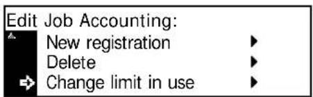 Océ OP1020 - Changing Limit of Use - 2