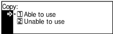 Océ OP1020 - Copy Restriction - 1