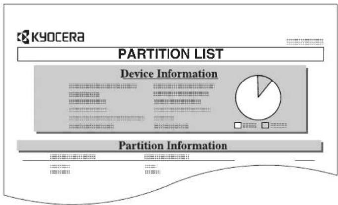 Océ OP1020 - Printing a Partition List - 3