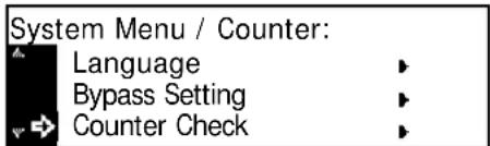 Océ OP1020 - Printing the Counter Report - 1