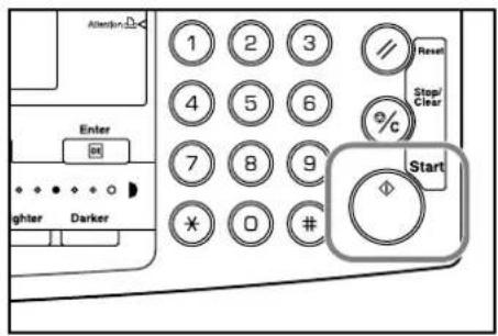 Océ OP1020 - Press [Start]. - 1