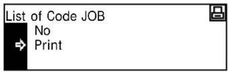 Océ OP1020 - Code Job List - 2