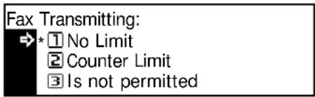 Océ OP1020 - Fax Transmission Limit - 2