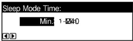 Océ OP1020 - Auto Sleep Time - 2