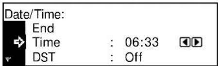 Océ OP1020 - Date and Time - 3