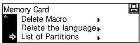Océ OP1020 - Printing a Partition List - 1