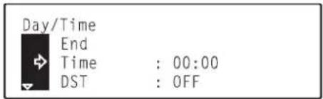 Océ OP30C - ⑫ Day & time - 1