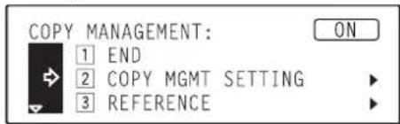 Océ OP30C - ●Registering new department codes - 2