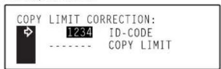 Océ OP30C - ●Changing copy limits - 6