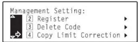 Océ OP30C - ●Changing copy limits - 3