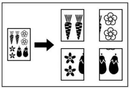 Océ OP30C - Enlarging the image and printing it out onto multiple sheets [Poster mode] - 1