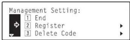 Océ OP30C - ●Registering new department codes - 3