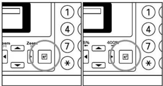 Océ OP30C - Press the Enter key. - 1