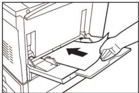 Océ OP30C - Reset the paper in the multi-bypass tray. - 1