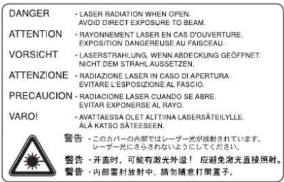 Océ OP30C - CAUTION - 1