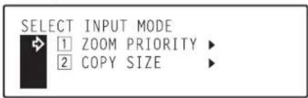 Océ OP30C - Use the ▲ cursor or the ▼ cursor key to select the poster mode method that you want to use. - 2