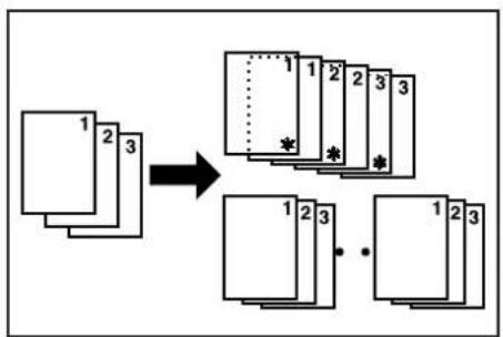 Océ OP30C - Copying onto the backing sheet - 1