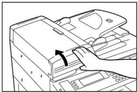 Océ OP30C - Operate the SRDF release lever and open the SRDF. - 1