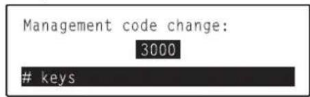 Océ OP30C - ⑩Management PIN code - 1