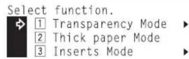 Océ OP30C - ●When setting OHP transparencies or thick paper on the multi-bypass tray - 2