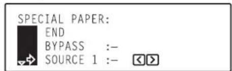 Océ OP30C - ④ Special paper location - 2