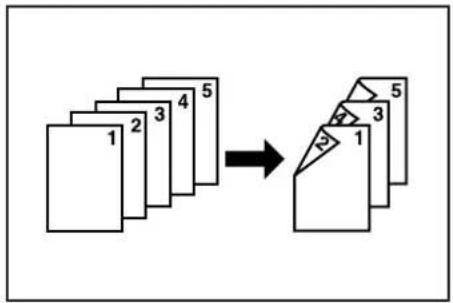 Océ OP30C - Making duplex (2-sided) copies from one-sided originals - 1