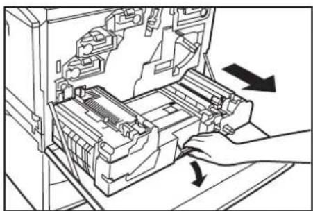 Océ OP30C - Replacing the oil roller - 2
