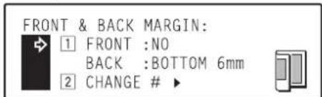 Océ OP30C - Check the settings shown for the front & back margins. If you - 2