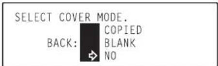 Océ OP30C - ● Cover mode settings - 7